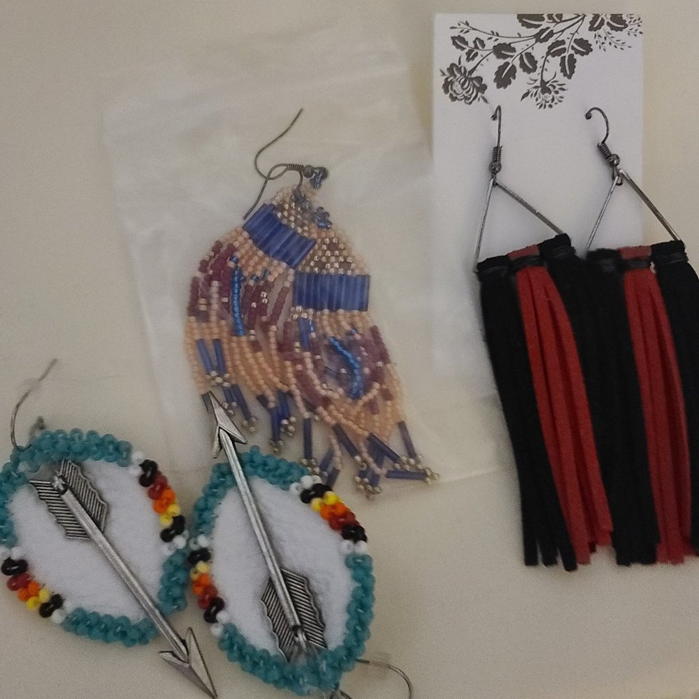 native inspired earrings